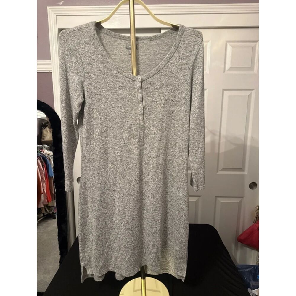 Long sleeve dress in heather grey from Aerie